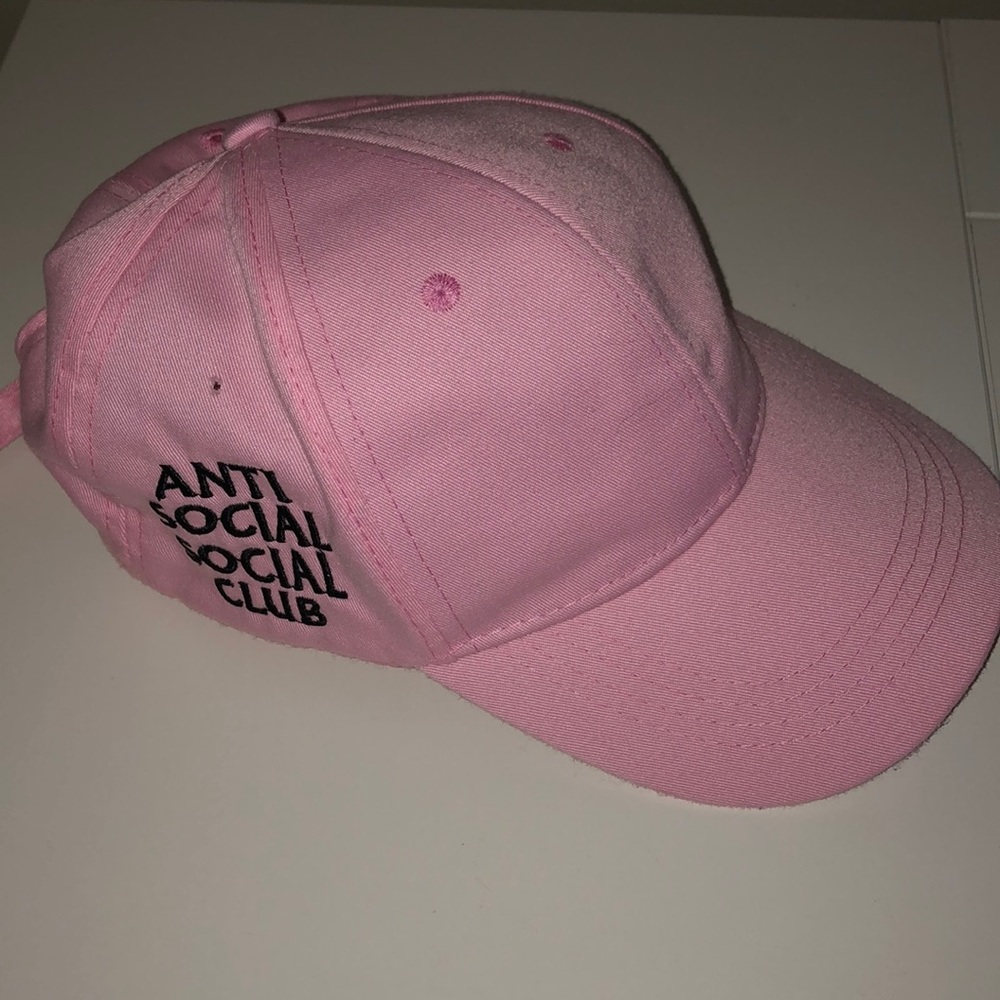 Authentic Pink Anti Social Social Club Cap
